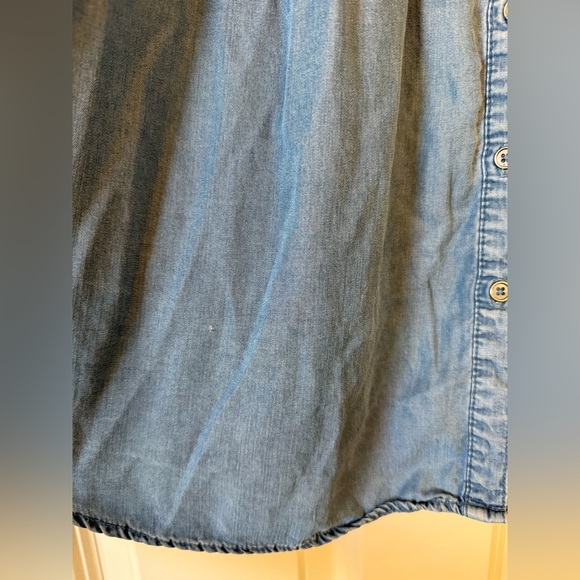 Style & Co Chambray Relaxed Fit Soft Denim Button Up Top Size 0X - Picture 7 of 9